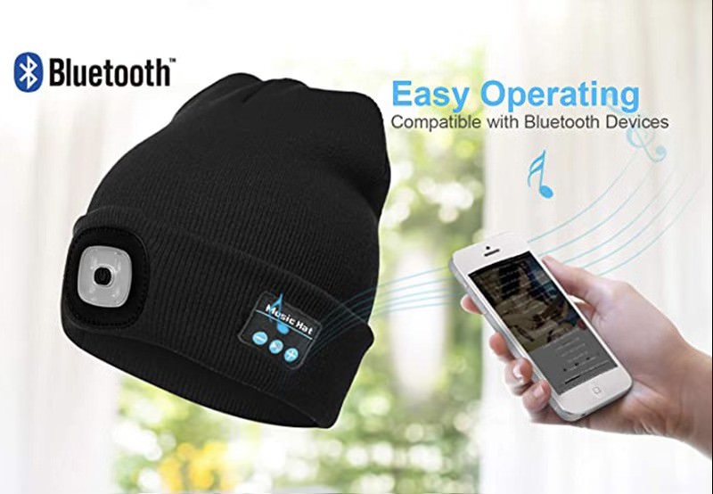 L&E's LED Bluetooth Music Hat